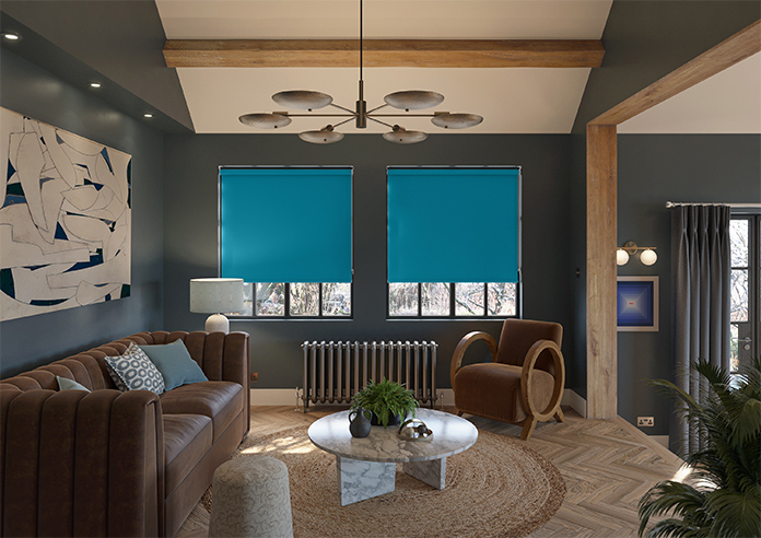 Trinity (FR Blackout), Kingfisher - Twist&Fit Roller Blind - Image 8